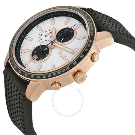 Michael Kors Granger Chronograph White Dial Black 